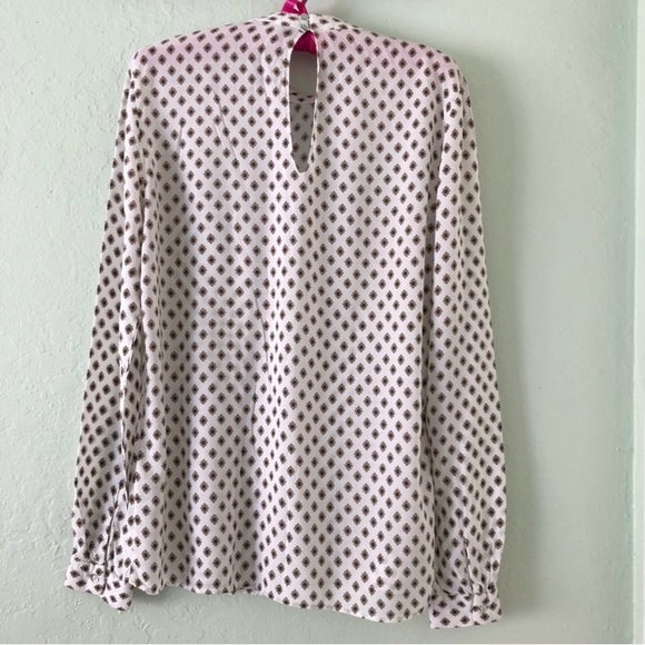 Zara Neutral Printed Blouse - Picture 2 of 3